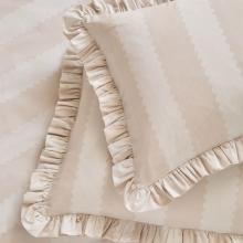 Wylder Birdie Stripe Duvet Cover Set Bay Oat / Milk