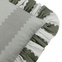 Wylder Birdie Stripe Cushion Bay Green / Mist