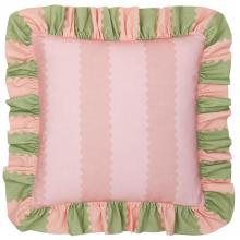 Wylder Birdie Stripe Cushion Pink / Green