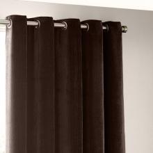 Yard Heavy Chenille Eyelet Curtains Brown