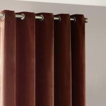 Yard Heavy Chenille Eyelet Curtains Nutmeg