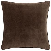 Yard Heavy Chenille Feather Filled Cushion Brown