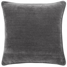 Yard Heavy Chenille Feather Filled Cushion Charcoal