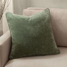 Yard Heavy Chenille Feather Filled Cushion Eucalyptus