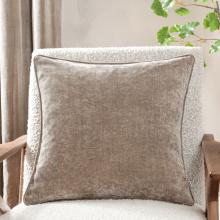 Yard Heavy Chenille Feather Filled Cushion Greige