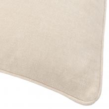 Yard Heavy Chenille Feather Filled Cushion Linen