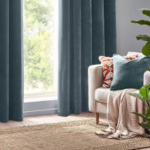 Yard Heavy Chenille Feather Filled Cushion Marine