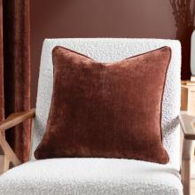 Yard Heavy Chenille Feather Filled Cushion Nutmeg