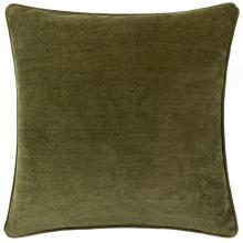 Yard Heavy Chenille Feather Filled Cushion Olive