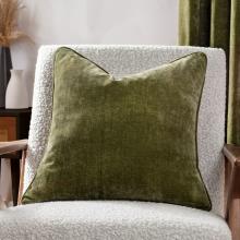 Yard Heavy Chenille Feather Filled Cushion Olive