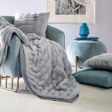 Blumarine Chamonix Faux-Fur Throw