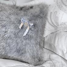 Blumarine Volpe Argentata Faux-Fur Throw