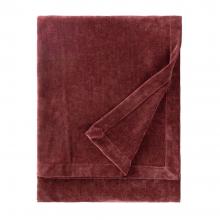Yard Heavy Chenille Throw Beetroot