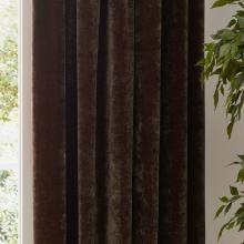 Yard Heavy Chenille Pencil Pleated Curtains Brown