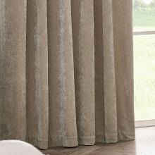 Yard Heavy Chenille Pencil Pleated Curtains Natural