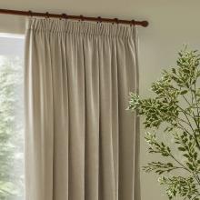 Yard Heavy Chenille Pencil Pleated Curtains Linen
