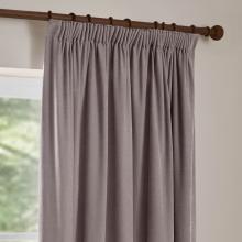 Yard Heavy Chenille Pencil Pleated Curtains Mauve