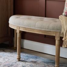 Voyage Maison Annette Footstool Linen