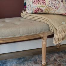 Voyage Maison Annette Footstool Linen