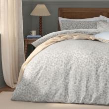 Wylder Grace Leaf Duvet Cover Set Mist Grey 