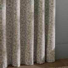 Wylder Grace Leaf Eyelet Curtains Mist Grey