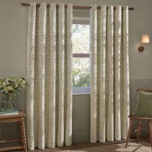 Wylder Grace Leaf Eyelet Curtains Sage