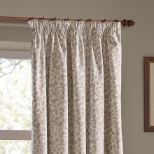 Wylder Grace Leaf Pencil Pleated Curtains Natural