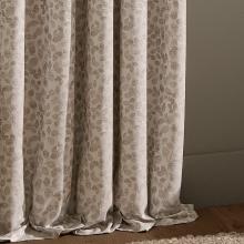Wylder Grace Leaf Pencil Pleated Curtains Natural