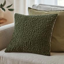 Yard Pebble Textured Chenille Cushion Lichen