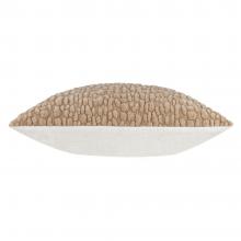 Yard Pebble Textured Chenille Cushion Stone