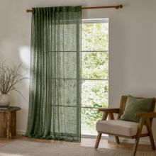 Yard Cirrus Tab Top Sheer Panel Forest