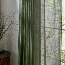 Yard Cirrus Tab Top Sheer Panel Forest