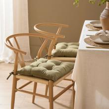 Yard Slub Cotton Pack of 2 Seat Pads Moss