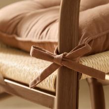 Yard Slub Cotton Pack of 2 Seat Pads Toffee