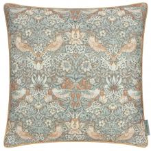 The Original Morris & Co Strawberry Thief Outdoor Cushion Biscuit