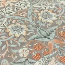 The Original Morris & Co Strawberry Thief Outdoor Cushion Biscuit