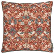 The Original Morris & Co Strawberry Thief Outdoor Cushion Berry
