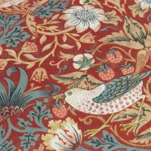 The Original Morris & Co Strawberry Thief Outdoor Cushion Berry