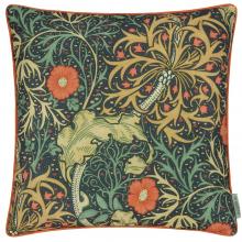 The Original Morris & Co Seaweed Outdoor Cushion Indigo