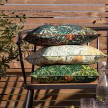 The Original Morris & Co Seaweed Outdoor Cushion Indigo