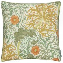 The Original Morris & Co Seaweed Outdoor Cushion Stone / Sunflower