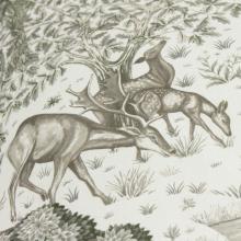 The Original Morris & Co The Brook Outdoor Cushion Linen