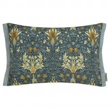 The Original Morris & Co Snakeshead Outdoor Cushion Indigo / Stone