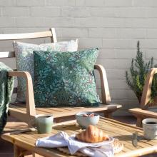 The Original Morris & Co Acorn Outdoor Cushion Thyme / Forest