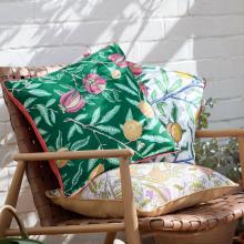 The Original Morris & Co Fruits Outdoor Cushion Coral / Lemon