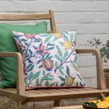 The Original Morris & Co Fruits Outdoor Cushion Coral / Lemon