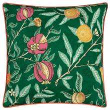 The Original Morris & Co Fruits Outdoor Cushion Forest Green / Lemon