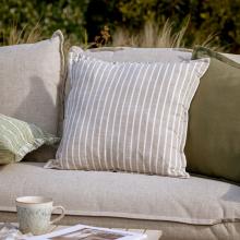 Yard Hessle Stripe Outdoor Filled Cushion Natural