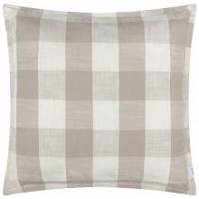 Yard Chesil Check Outdoor Filled Cushion Natural