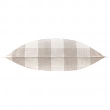 Yard Chesil Check Outdoor Filled Cushion Natural